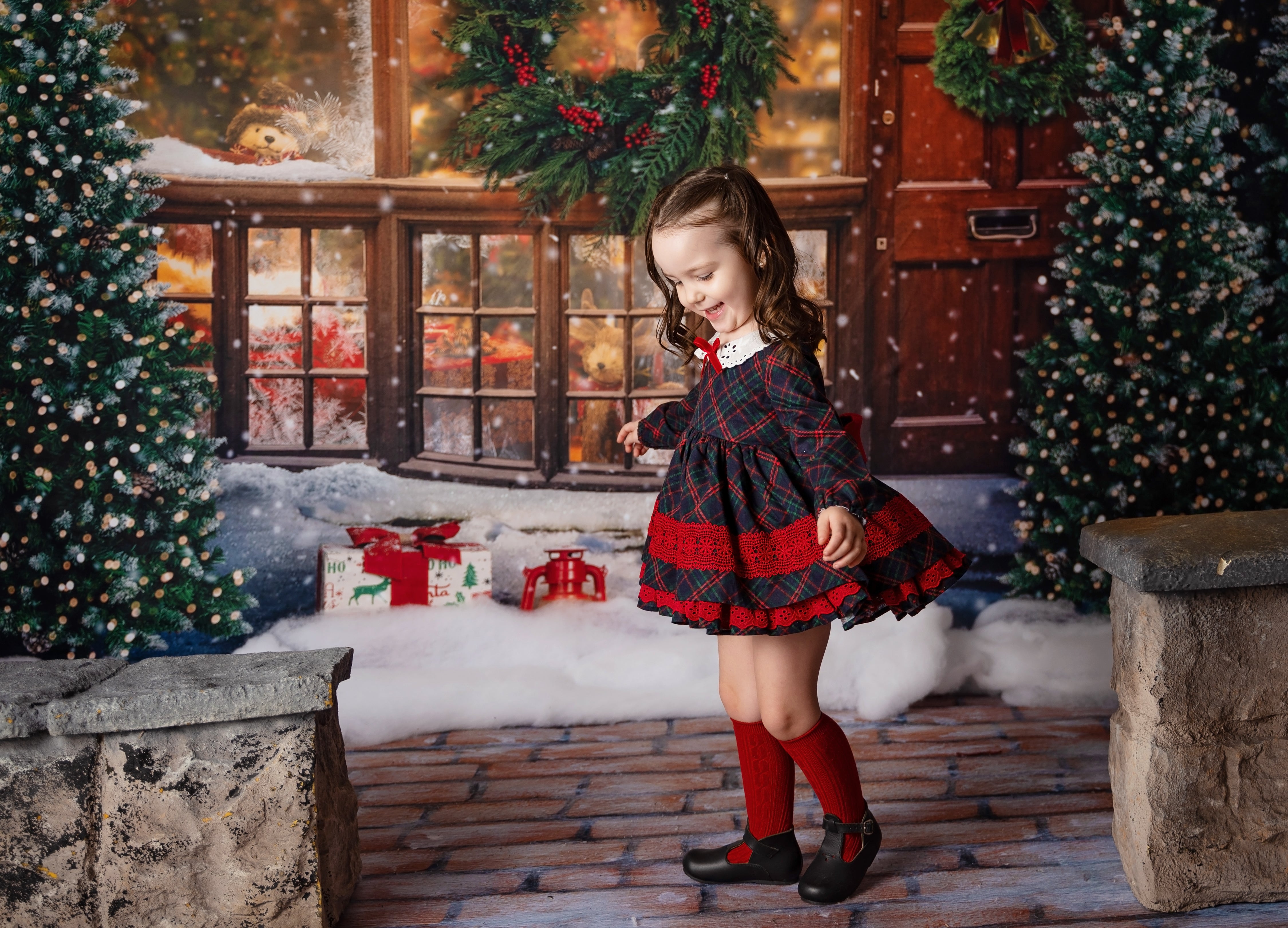 Isabelle Christmas Plaid Tunic Set
