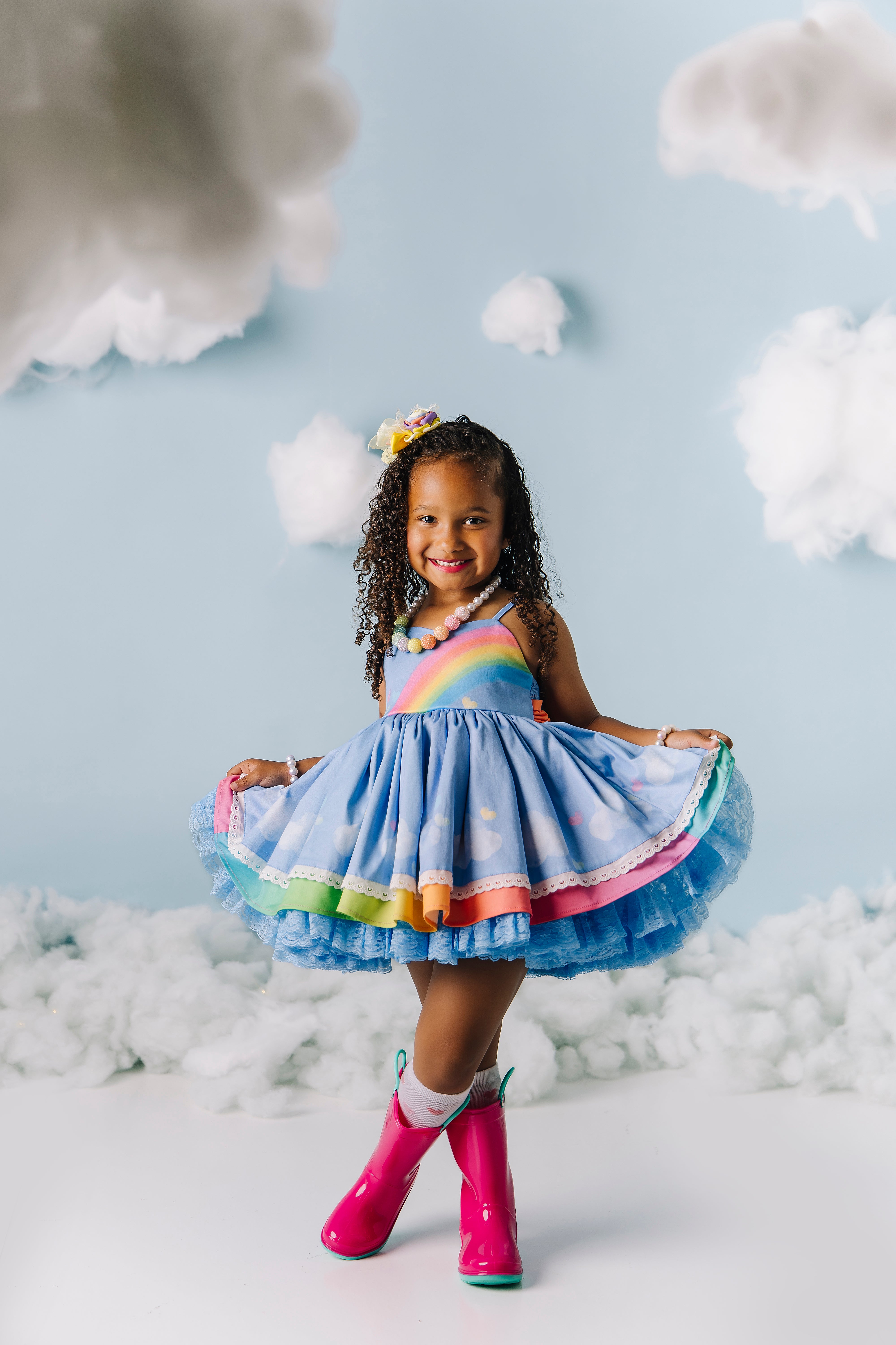 Chasing Clouds and Rainbows Dress
